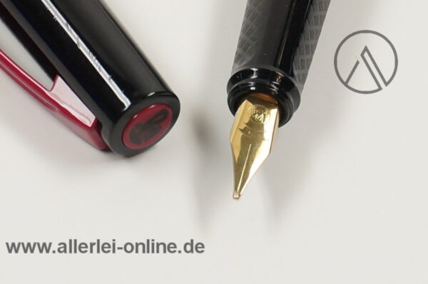 Pelikan GO ! M75 Kolbenfüllhalter | Vintage Kolbenfüller | "B" schwarz-PINK | unbenutzt mit OVP