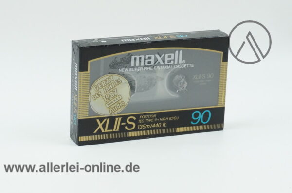 MAXELL XLII-S 90 | Superfine Epitaxial Cassette | Cassette des Jahres“ 1987 | Made in Japan NEU/OVP