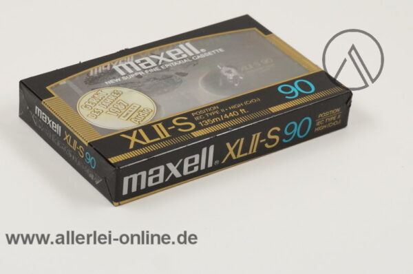 MAXELL XLII-S 90 | Superfine Epitaxial Cassette | Cassette des Jahres“ 1987 | Made in Japan