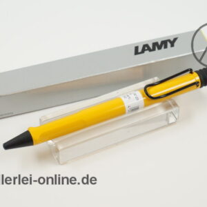 LAMY Safari Pen | Kugelschreiber | Vintage Lamy 118 | GELB mit schwarzem Clip | Neu/unbenutzt