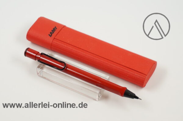 LAMY Safari Bleistift | Vintage Lamy 116 Minenbleistift ROT mit schwarzem Clip