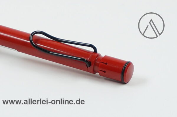 LAMY Safari Bleistift | Vintage Lamy 116 Minenbleistift ROT mit schwarzem Clip