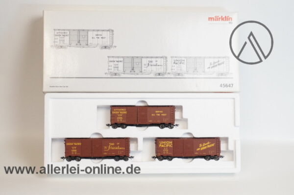 Märklin H0 | 45647 | 3-tlg. USA Double-Door Güterwagen-Set