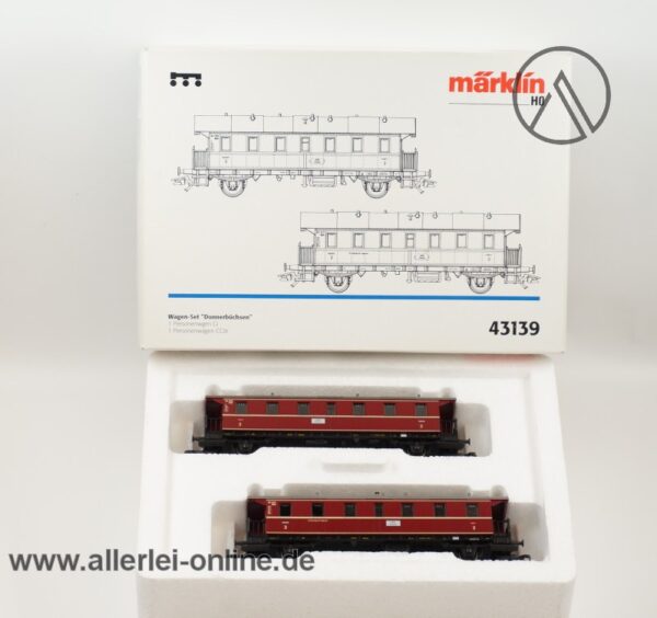 Märklin H0 | 43139 Wagen-Set Donnerbüchsen | 3. Klasse Ci / CCitr Personenwagen mit OVP