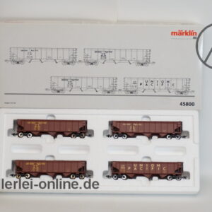 Märklin H0 | 45800 USA Hopper Car Set | 4-tlg. Güterwagen-Set der UNION PACIFIC Railway mit OVP