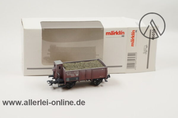 Märklin H0 | 46039 Offener Güterwagen mit Bremserhaus | Schotterwagen der K.W.St.E. Württemberg mit OVP