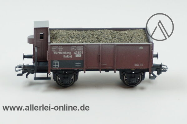 Märklin H0 | 46039 Offener Güterwagen mit Bremserhaus | Schotterwagen der K.W.St.E. Württemberg