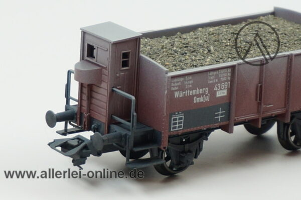 Märklin H0 | 46039 Offener Güterwagen mit Bremserhaus | Schotterwagen der K.W.St.E.