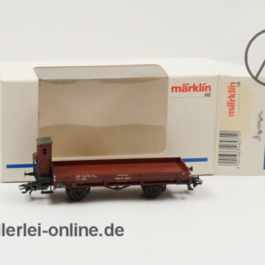 Märklin H0 | 46071 Niederbordwagen mit Bremserhaus | Güterwagen der DRG mit OVP