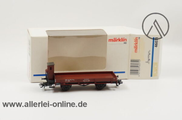 Märklin H0 | 46071 Niederbordwagen mit Bremserhaus | Güterwagen der DRG mit OVP