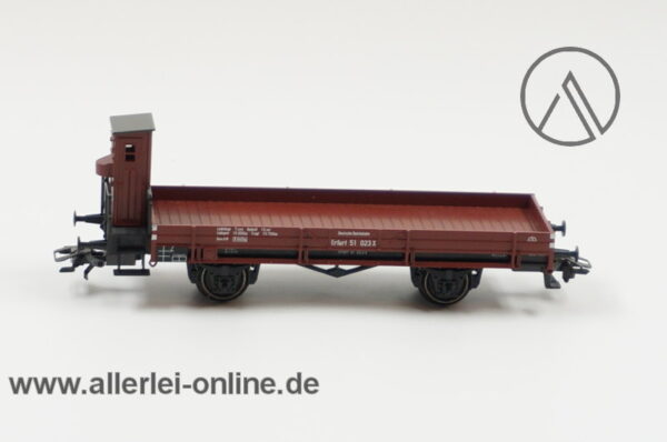 Märklin H0 | 46071 Niederbordwagen mit Bremserhaus | Güterwagen der DRG