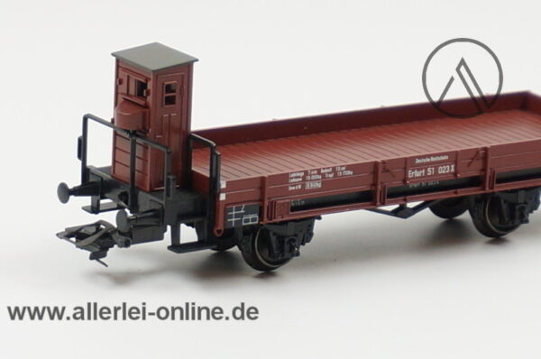 Märklin H0 | 46071 Niederbordwagen mit Bremserhaus