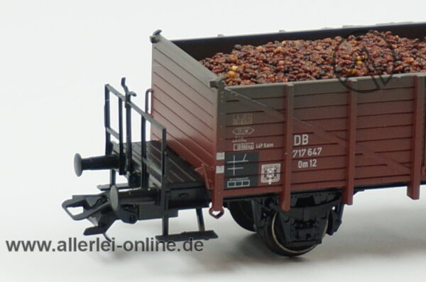 Märklin H0 | 46040 Offener Güterwagen mit Bremserbühne | Om12 Güterwagen mit Ladegut