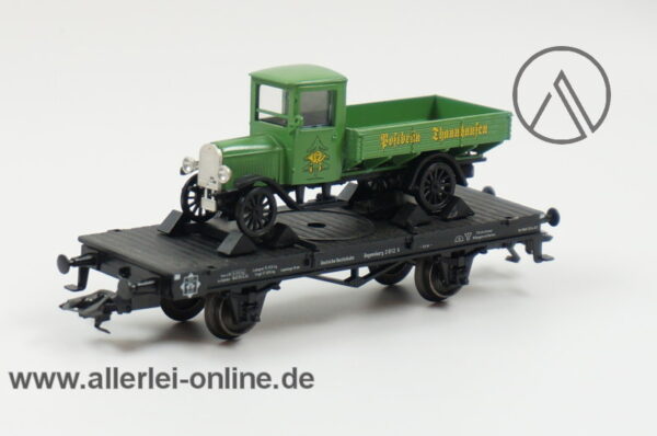 Märklin H0 94061 | PMS 62-06 Wagen-Set 2-tlg. "Postbräu Thannhausen"| Post Museumswagen