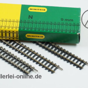 Minitrix Spur N | 51 4902 00 Gerade Gleisstücke | 312,6 mm | 10 Stück