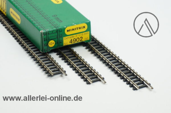 Minitrix Spur N | 51 4902 00 Gerade Gleise | 312,6 mm | 10 Stück mit OVP