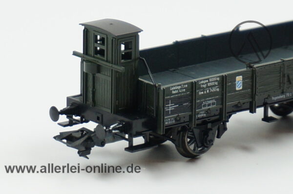 Märklin H0 | 46157 Niederbordwagen mit Bremserhaus der K.Bay.Sts.B. | Regensburg Rungenwagen