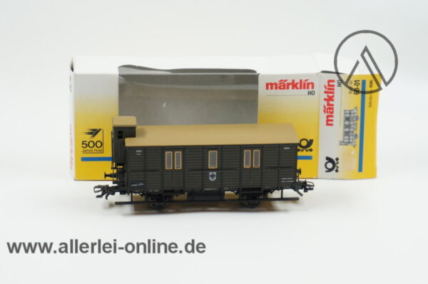 Märklin H0 | 4500 Postwagen der KPEV | Bahnpostwagen 500 Jahre Post mit OVP