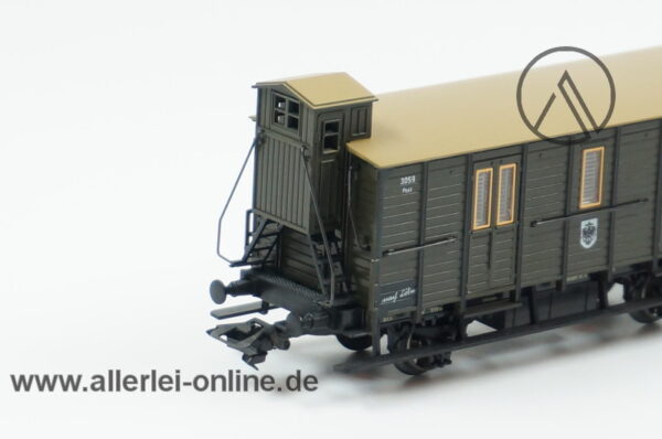 Märklin H0 | 4500 Postwagen der KPEV mit Bremserhaus | Postwagen 500 Jahre Post