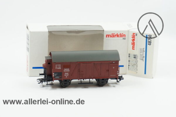 Märklin H0 | 48750 gedeckter Güterwagen mit Bremserhaus | Gr Güterwagen 80 007 der DRG mit OVP