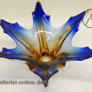 Venetian Murano XL Schale | Prächtige Sommerso Glasschale | Italien 50er Jahre