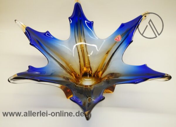 Venetian Murano XL Schale | Prächtige Sommerso Glasschale | Italien 50er Jahre