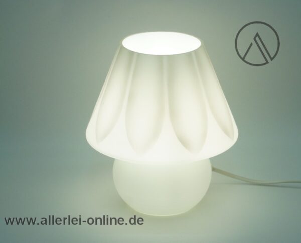 Glas Pilzlampe | Mushroom - Tischlampe | Vintage Space Age Tischleuchte