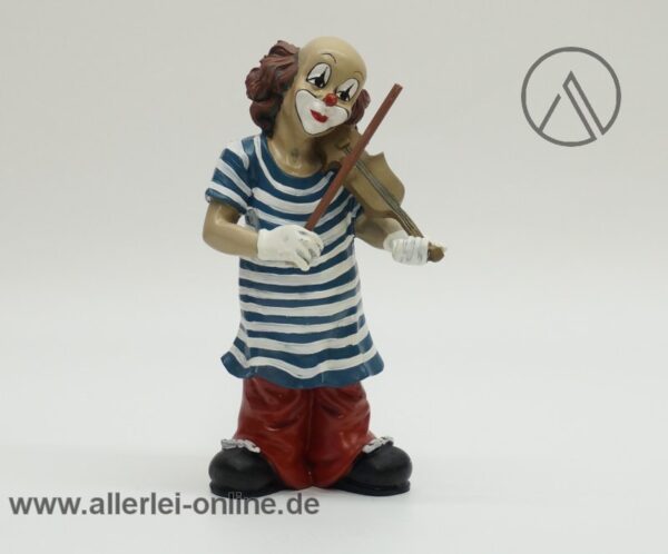 Gilde Clowns | Der Geiger | Violinist Clown | 15 cm Figur mit Geige