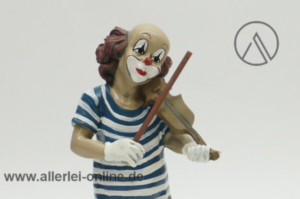 Gilde Clowns | Der Geiger | Violinist Clown | 15 cm Figur mit Violine - Geige