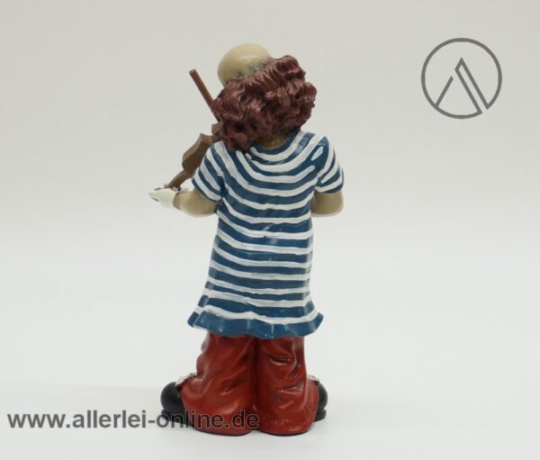 Gilde Clowns | Der Geiger | Violinist Clown | 15 cm Figur mit Violine