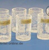 Craquelé-Glas | Eisglas Gläser | 10 Stück ALWE Schnapsglas | Vintage 60-70er Jahre