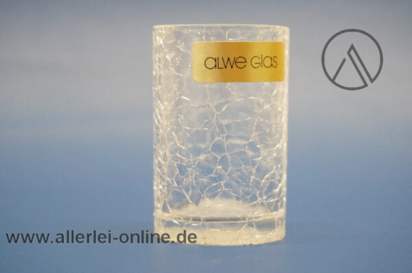 Craquelé-Glas | Eisglas Gläser | 10 Stück ALWE Schnapsglas | Vintage