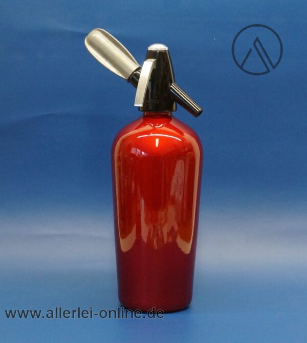 Heimsyphon | Sodaspender | Sodaflasche ROT Aluminium | Vintage 60er Jahre