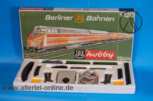 Berliner TT Bahnen | BTTB Zweizug START-SET | Schnell- u. Güterzug | 12mm | 1:120 mit OVP