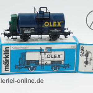 Märklin H0 | 4675 OLEX Kesselwagen mit Bremserhaus | Güterwagen ,dunkelblau mit OVP