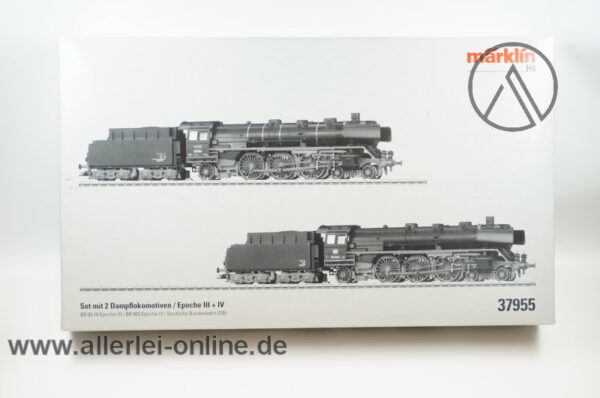 Märklin H0 37955 | Set mit 2 Schnellzuglokomotiven | Dampflokomotive BR 03.10 und BR 003