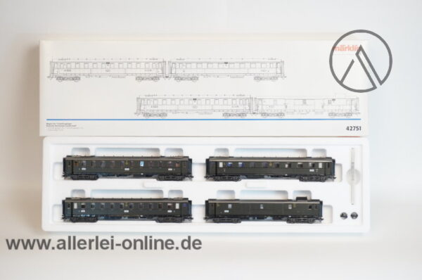 Märklin H0 42751 | 4-Teilig Schnellzugwagen-Set der DRG | Deutsche Reichsbahn-Gesellschaft | Personenwagen-Set mit OVP