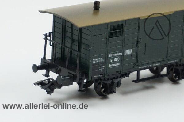 Märklin H0 | 48852 Heizwagen 91 003 der K.W.St.E | Gedeckter Güterwagen mit Flachdach