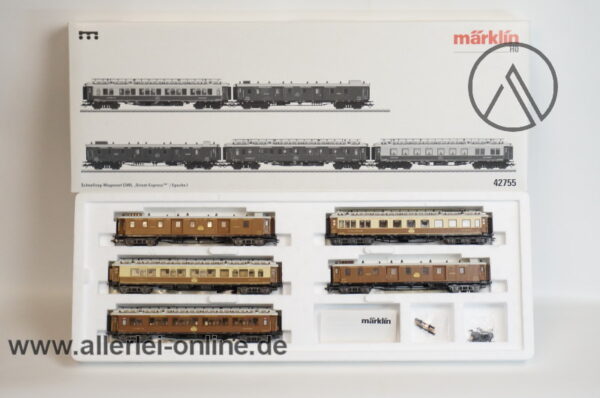 Märklin H0 | 42755 Schnellzug-Wagenset CIWL | Orient Express Epoche I mit OVP