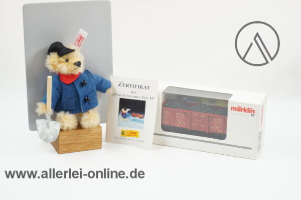 Märklin H0 | 94195 | 100 Jahre Steiff Teddybären | Set - Jubiläumsfahrt Teil II | Kohlewagen & Heizer Teddybär