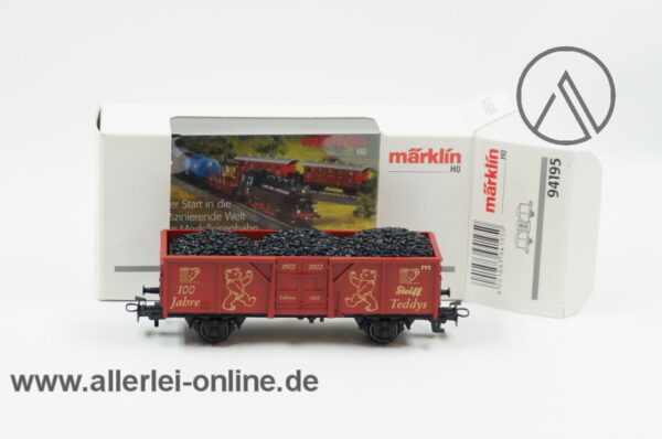 Märklin H0 | 94195 | 100 Jahre Steiff Teddy | Set - Jubiläumsfahrt Teil II | Kohlewagen