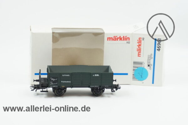 Märklin H0 | 46961 Offener Güterwagen mit Bremserbühne der K.W.St.E. Württemberg