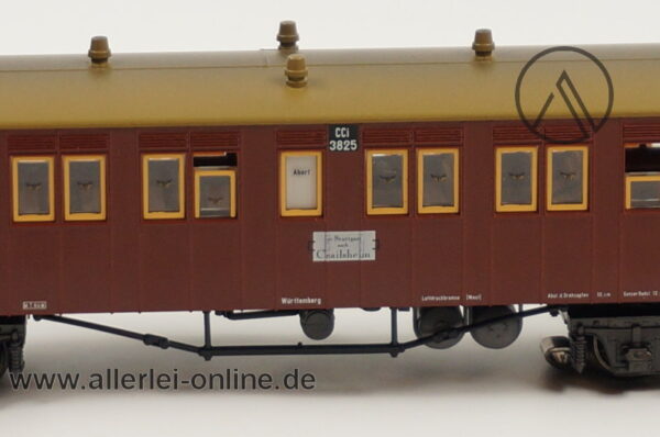 Märklin H0 | 42131 Schnellzugwagen | Plattformwagen CCi 3825 | 3.Klasse Personenwagen der K.W.St.E