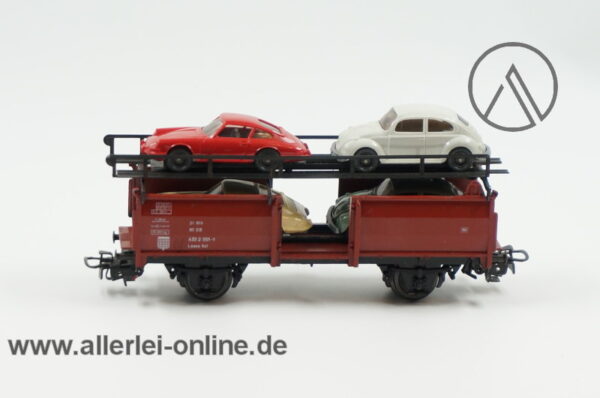 Märklin H0 | 4613 Autotransportwagen mit 4 Wiking Modellen