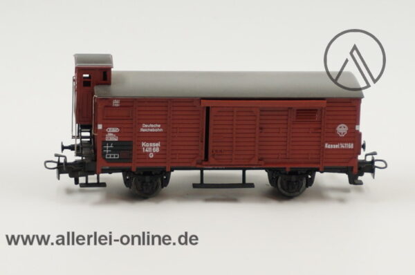 Märklin H0 | 4695 Gedeckter Güterwagen mit Bremserhaus | Güterwagen Kassel 141168 der DRG mit OVP