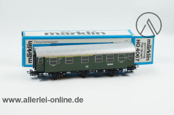 Märklin H0 4067 | 3-Achs Umbauwagen 1/2.Klasse mit Innenbeleuchtung | AB3yge Personenwagen der DB