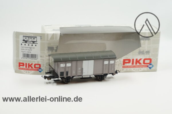 PIKO H0 | 54094 Gedeckter Güterwagen K3 | Epoche III Wagen der SBB-CFF mit OVP