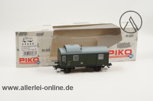 PIKO H0 | 53038 Güterzugpackwagen | Packwagen 743-729 der DR mit OVP