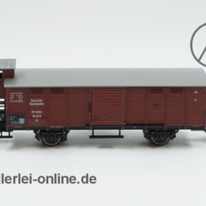 Märklin H0 | 46160 Gedeckter Güterwagen mit Bremserhaus | Güterwagen Dresden 18823 der DRG mit OVP