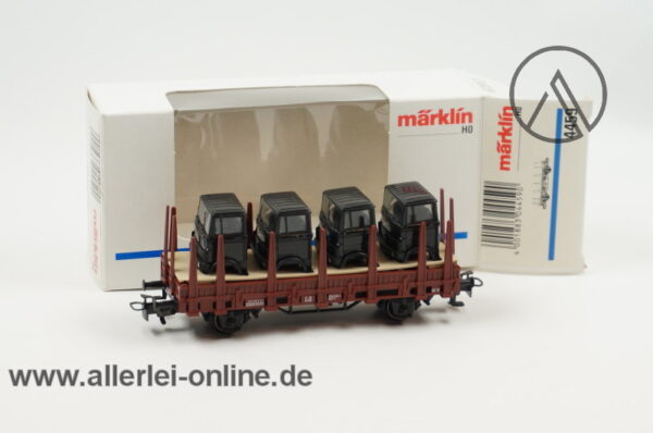 Märklin H0 | 4459 Rungenwagen mit LKW Führerhaus Beladung | Kls 443 - 3361 494-0 Güterwagen